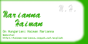 marianna haiman business card